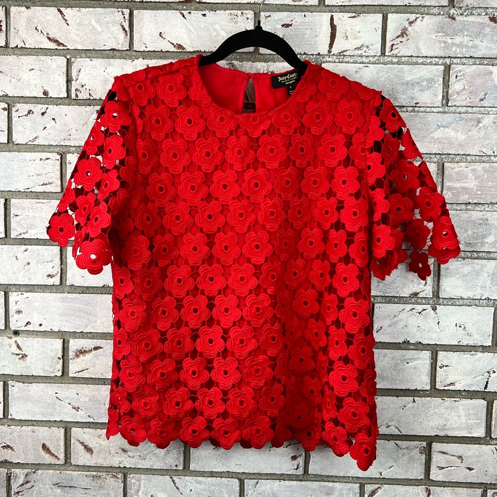 Juicy Couture | SW Floral Guipure Top